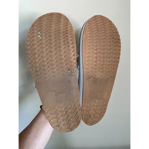 Cole Haan Women's 7.5 Cloudfeel Hook & Loop Comfort Wedge Slide Sandal Leather - Picture 8 of 9